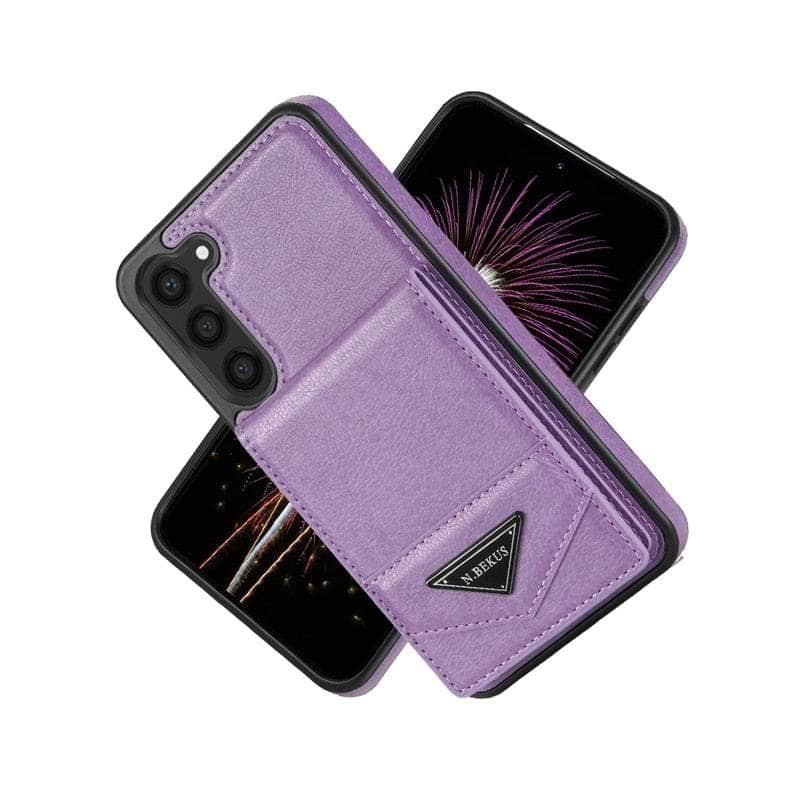 Anti-theft Galaxy S23 FE Brush Wallet Flip Case