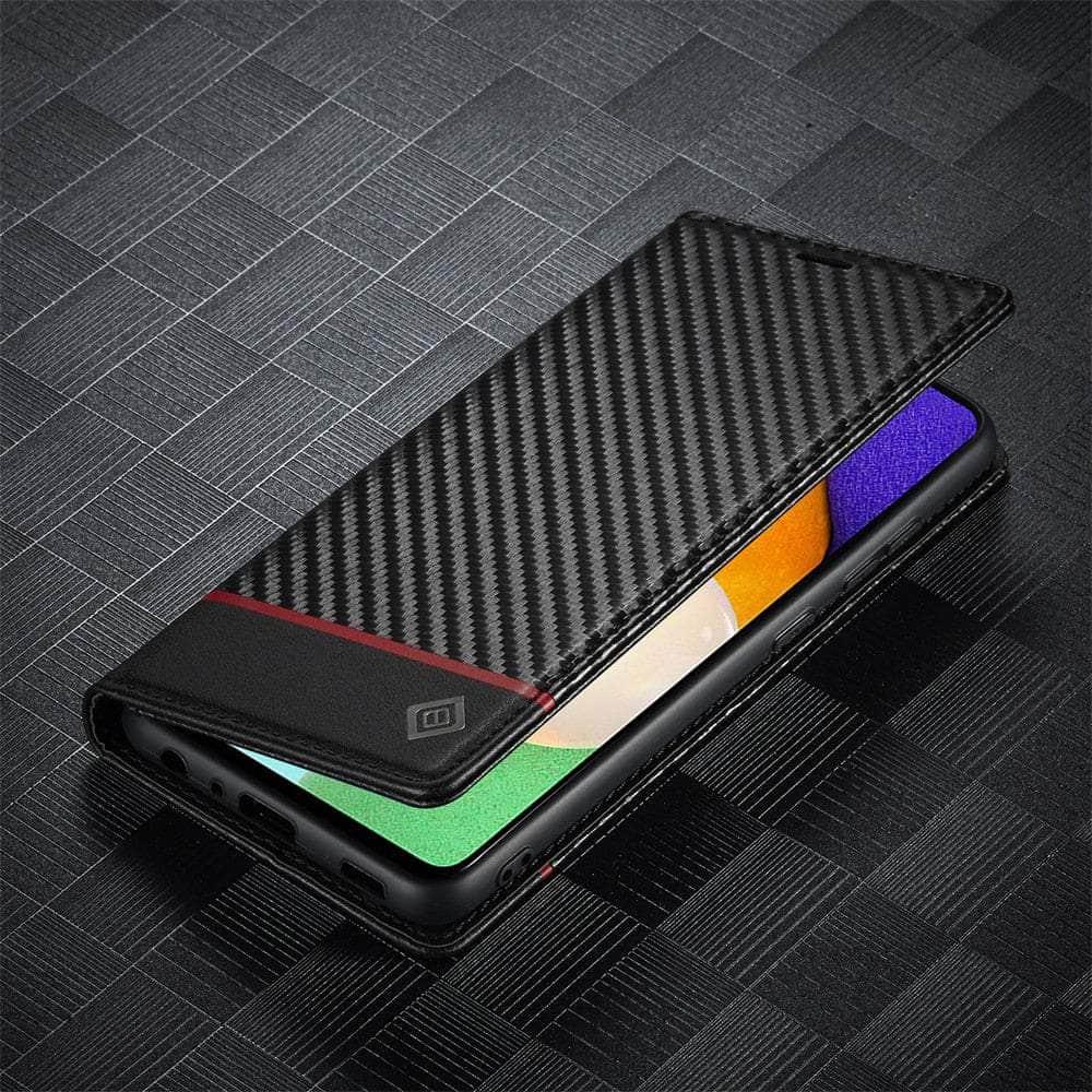 Carbon Fiber Vegan Leather Galaxy A14 Case