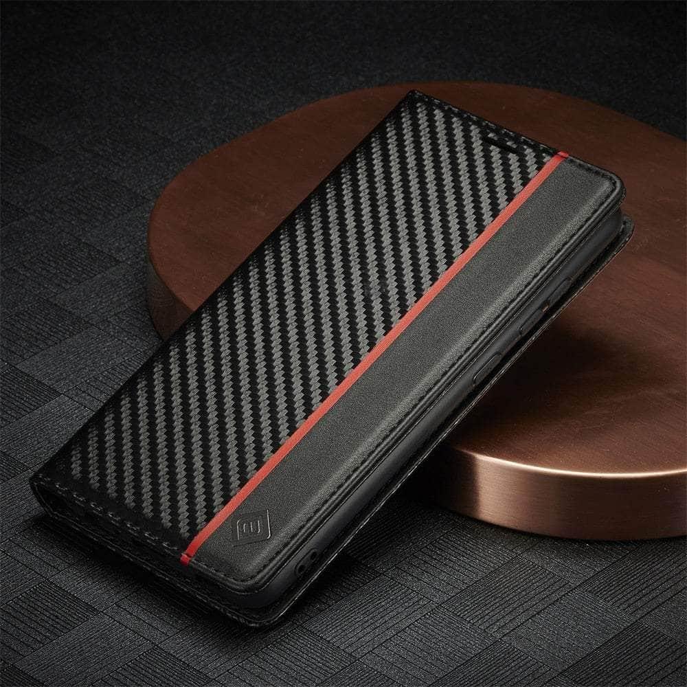 Carbon Fiber Vegan Leather Galaxy A34 Case