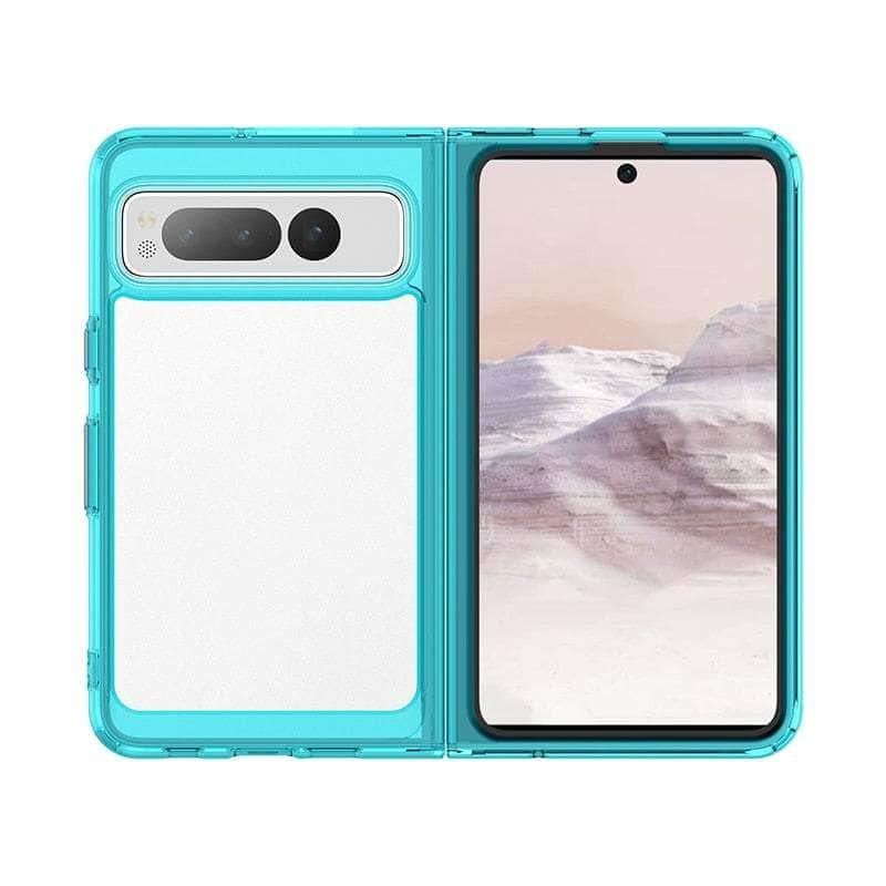 Casebuddy Colorful Clear Rugged Google Pixel Fold Case