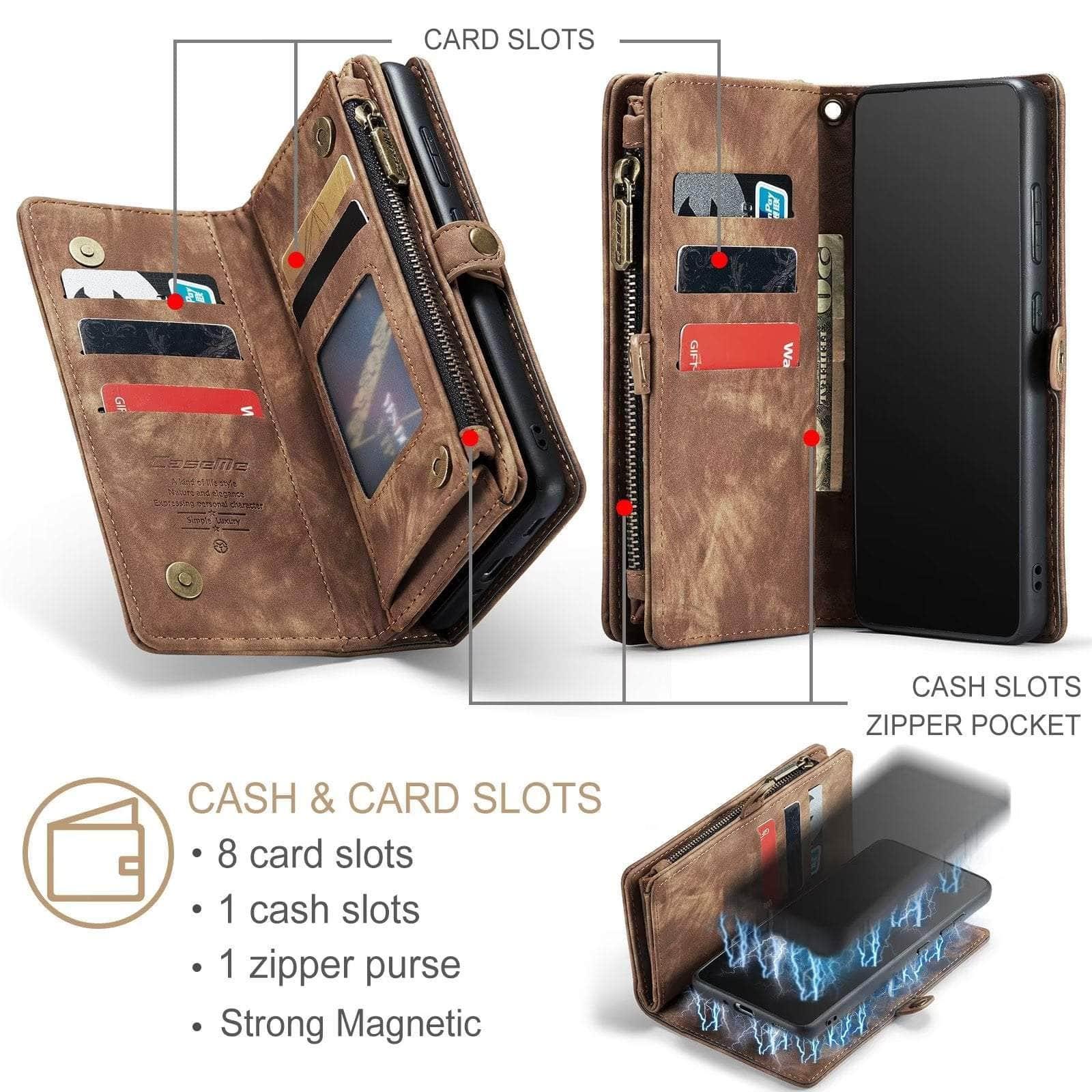 Casebuddy Detachable Galaxy A34 Wallet Case