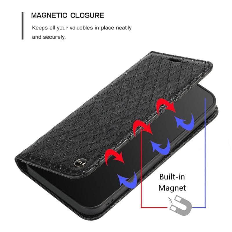 Casebuddy Embossing Samsung Galaxy A14 Vegan Leather Wallet