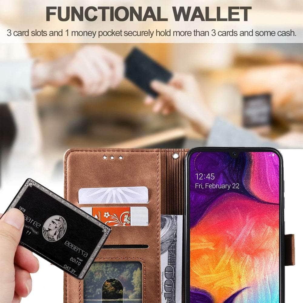 Casebuddy Galaxy A14 Leather Flip Wallet Case