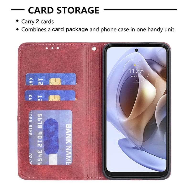 Casebuddy Galaxy A14 Magnetic Wallet Leather Flip Cover