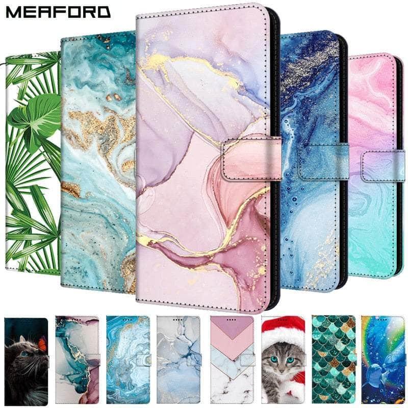 Casebuddy Galaxy A14 Marble Leather Case