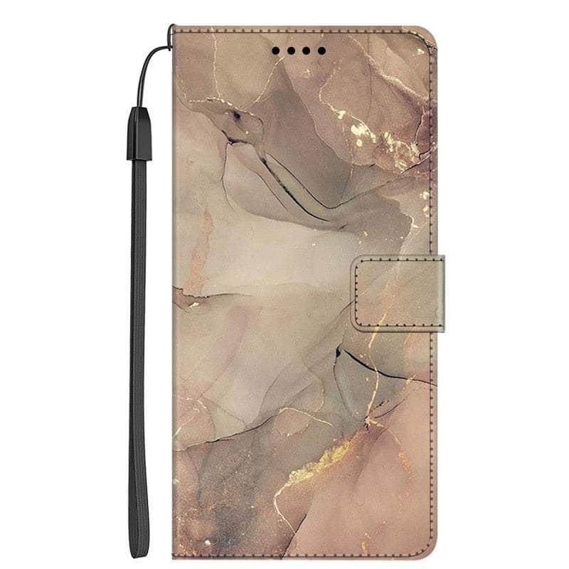 Casebuddy 11 / For Galaxy M14 5G Galaxy A14 Marble Leather Case