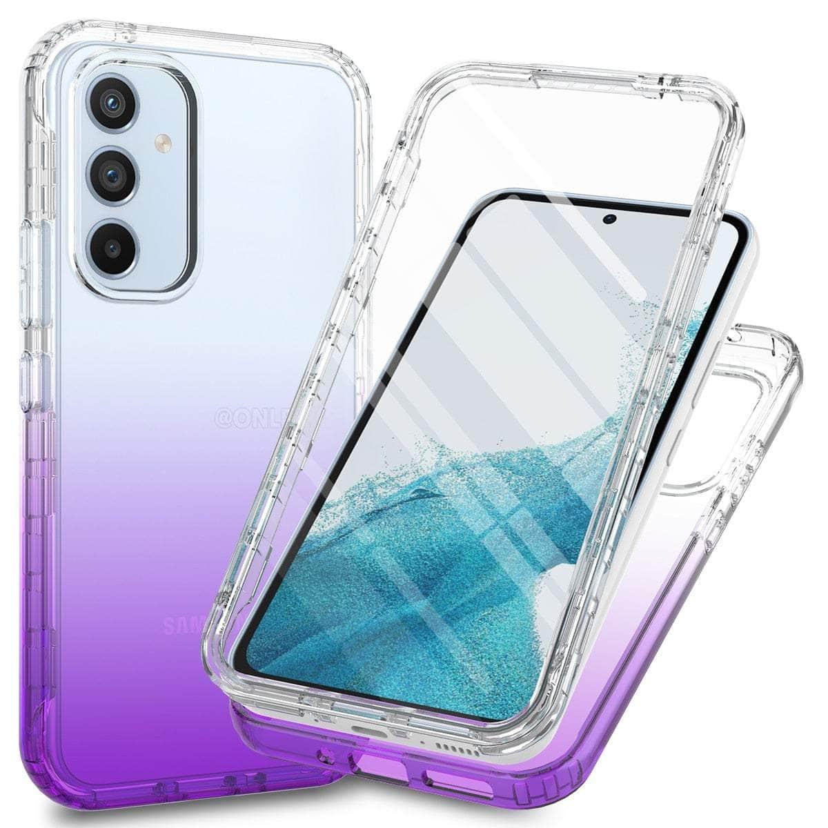 Casebuddy Purple / For Galaxy A14 5G Galaxy A14 Military-Grade 360 Full Body Cover