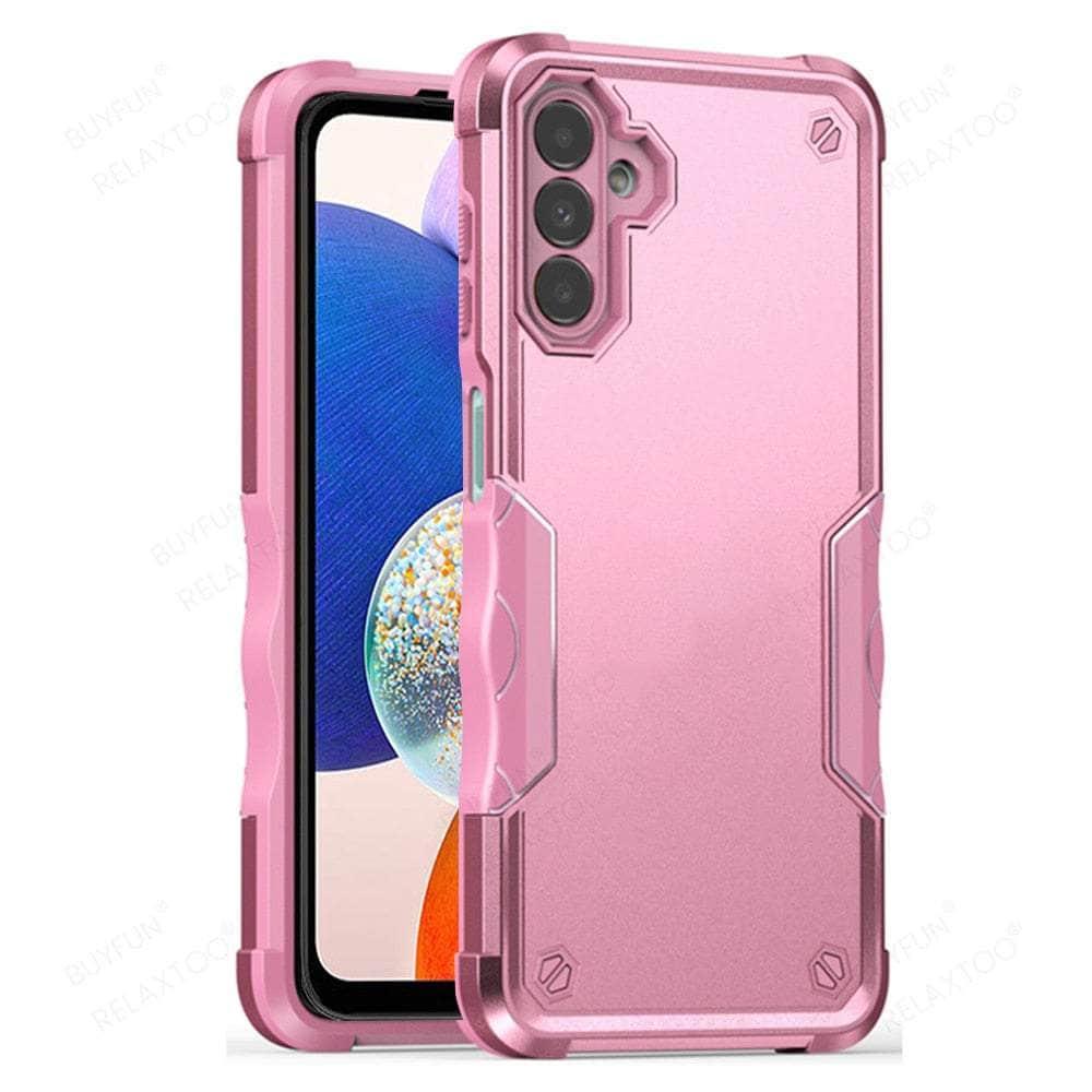 Casebuddy Pink 5 / For Samsung A14 5G Galaxy A14 Military Grade Armor Hard Case