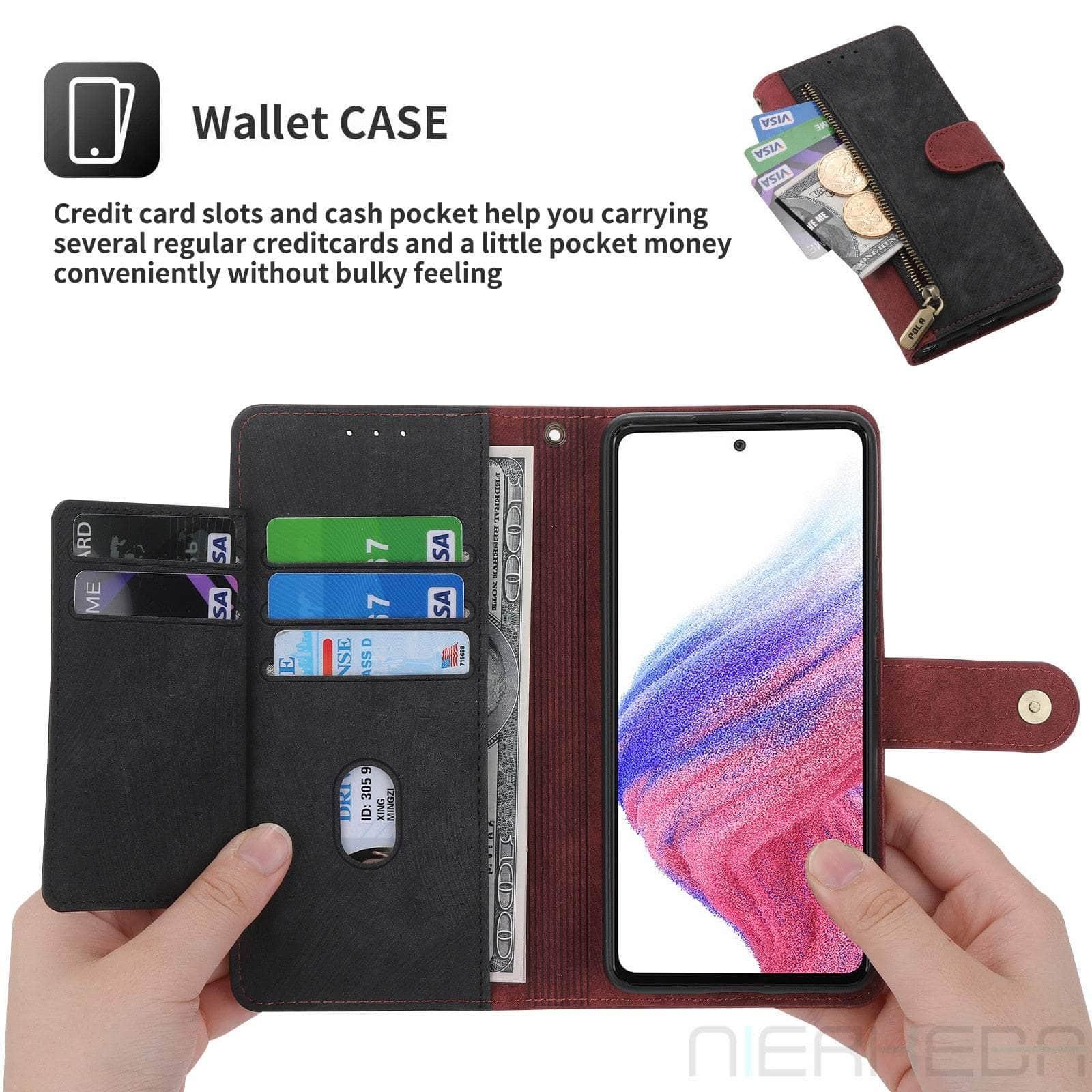 Casebuddy Galaxy A24 Anti-Theft Brush Leather Case