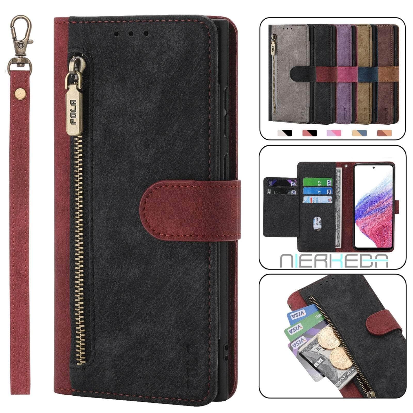 Casebuddy Galaxy A34 Anti-Theft Brush Leather Case