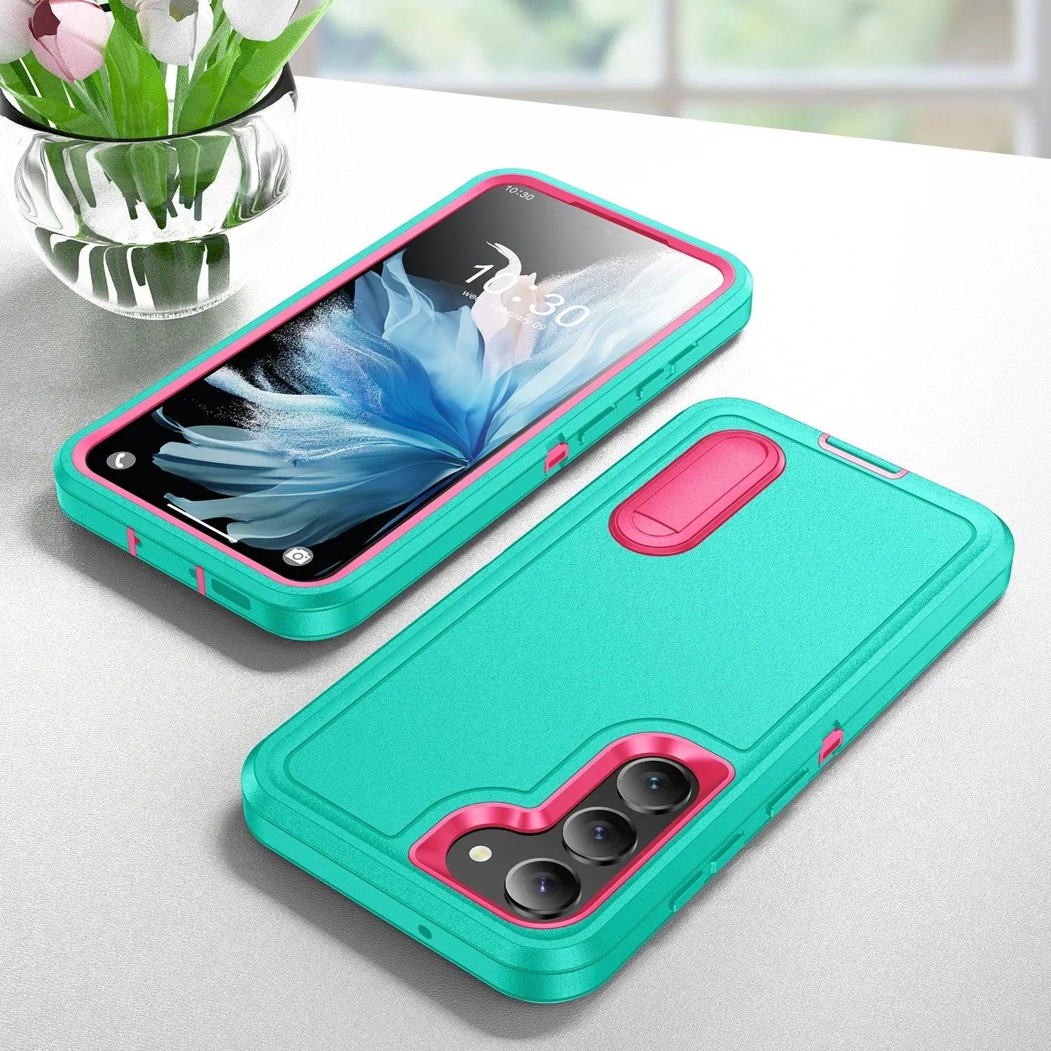 Casebuddy SKY BLUE / for Galaxy S24 Galaxy S24 Anti-Dust Kickstand Rugged Case