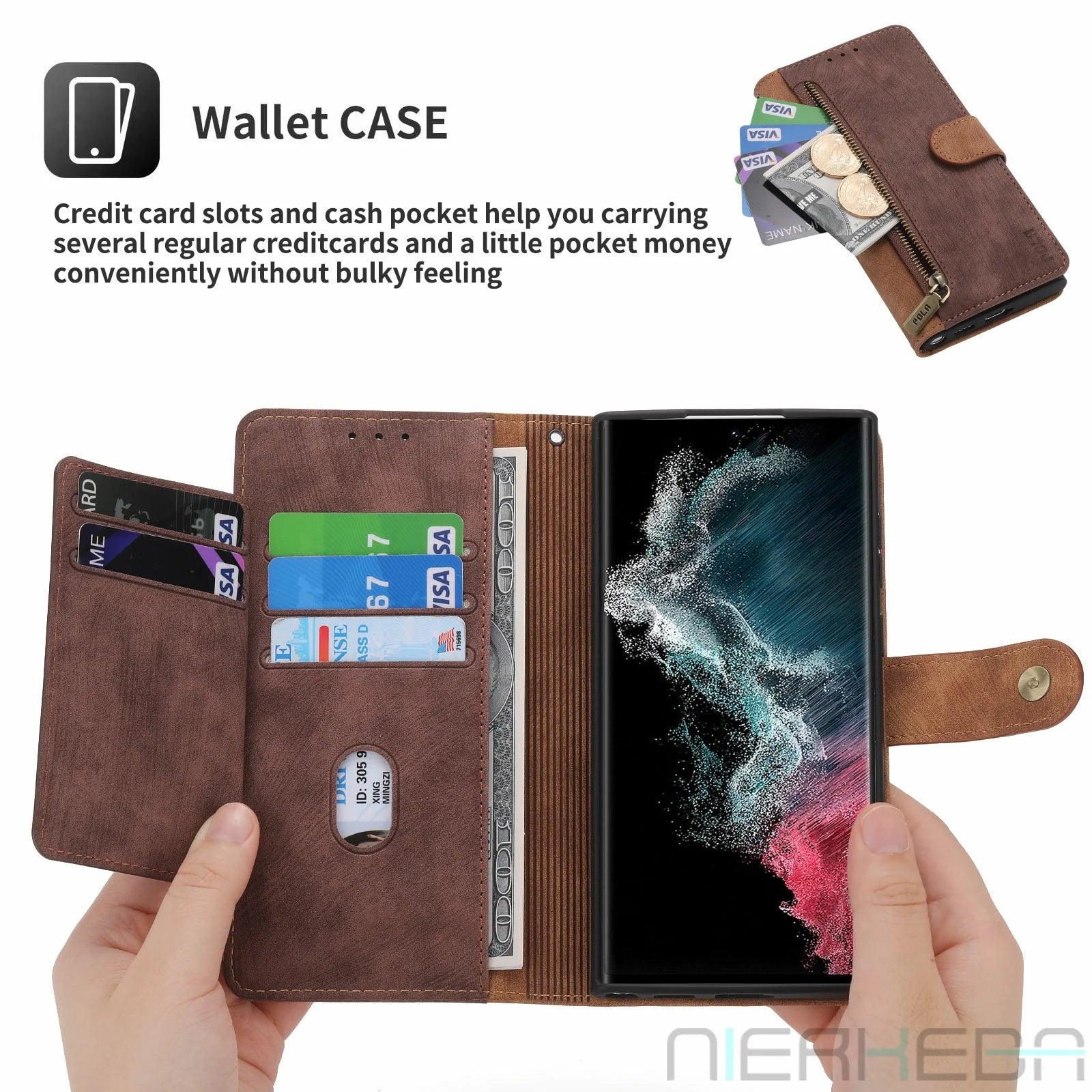 Casebuddy Galaxy S24 Anti-Theft Brush Leather Case