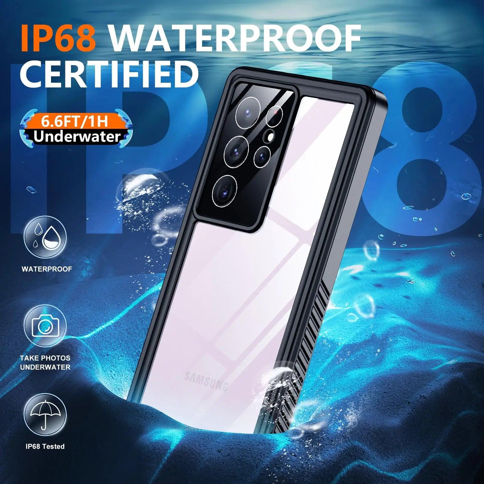 Casebuddy Black / Samsung S24 Plus Galaxy S24 Plus IP68 Shellbox Waterproof Case