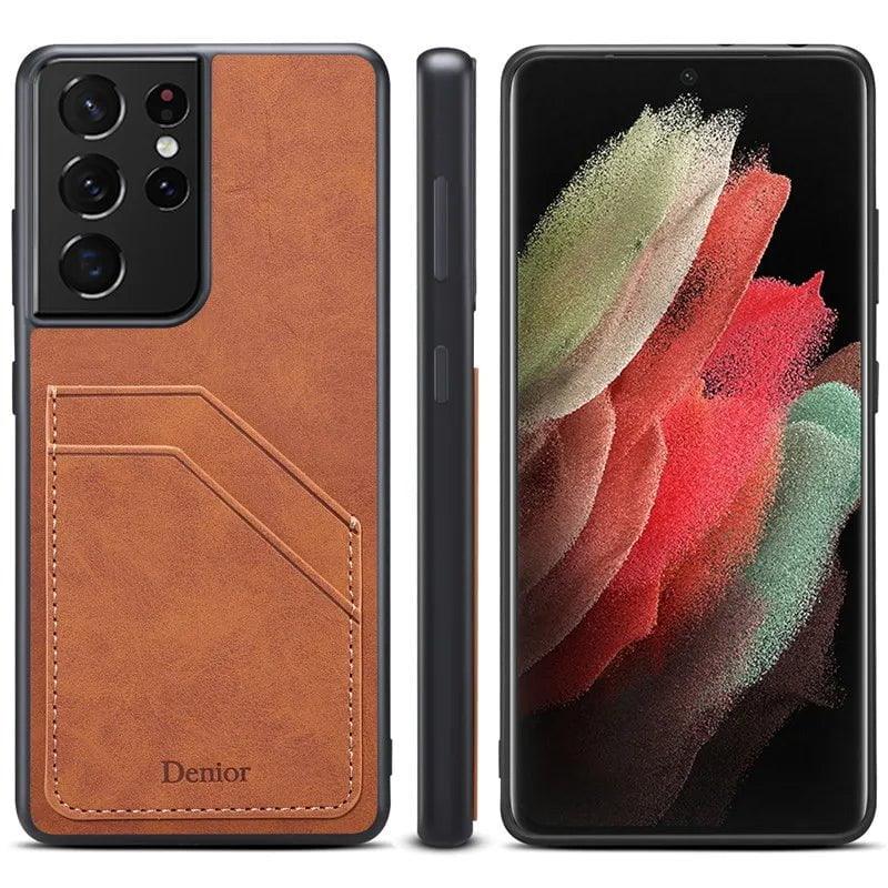 Casebuddy Galaxy S24 Plus Luxury Vegan Leather Card Slot Case