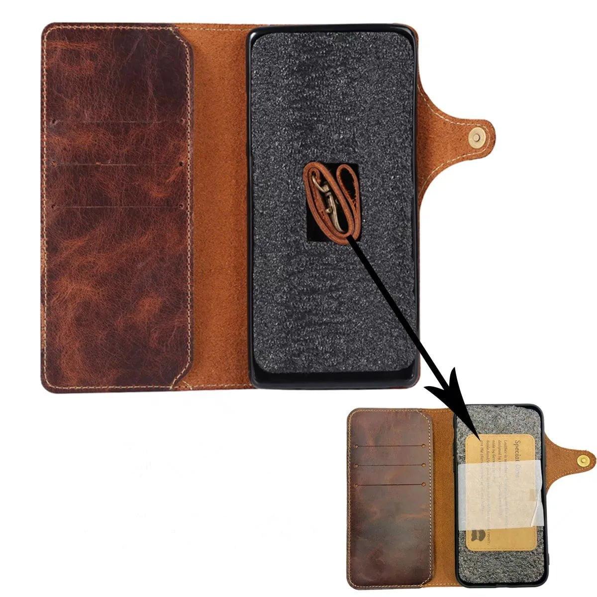 Casebuddy Galaxy S24 Plus Real Cowhide Leather Wallet Case