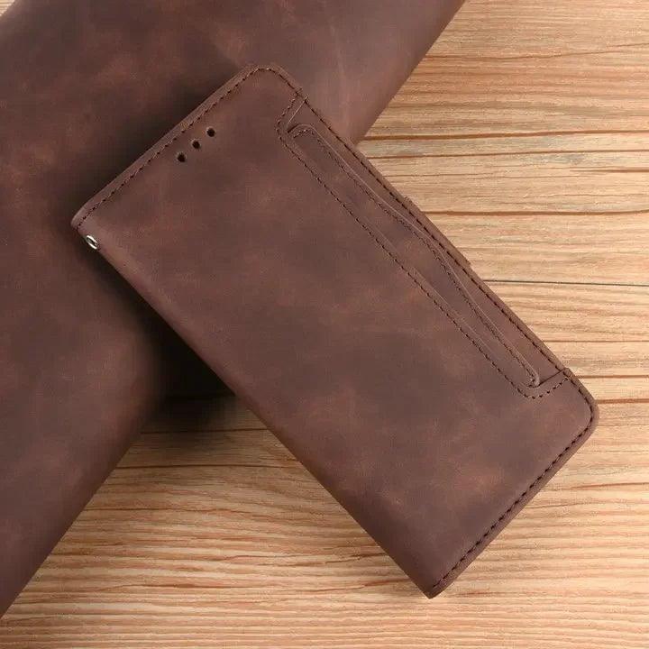 Casebuddy Brown / SAMSUNG S24 Plus Galaxy S24 Plus Vegan Leather Card Wallet