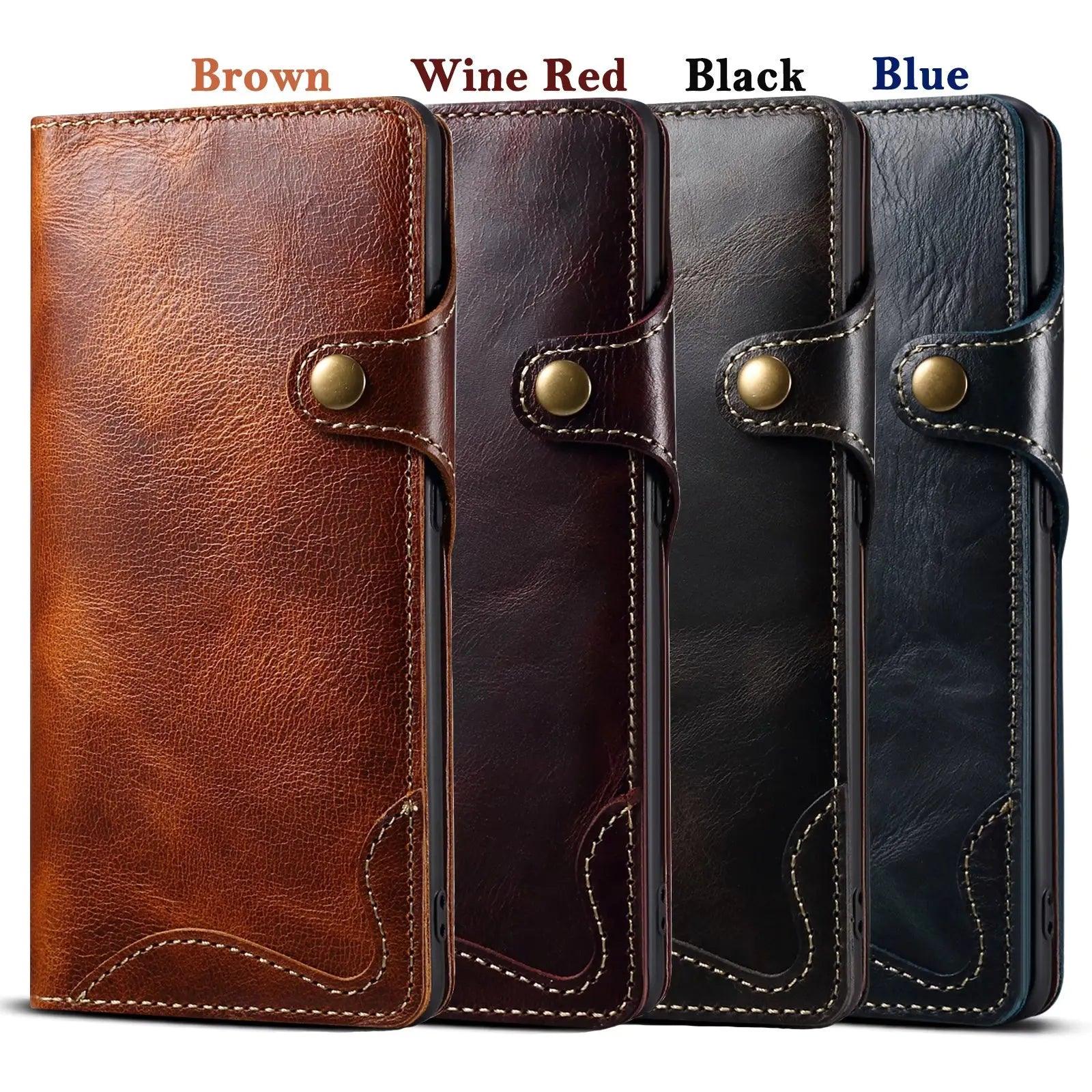 Casebuddy Galaxy S24 Real Cowhide Leather Wallet Case