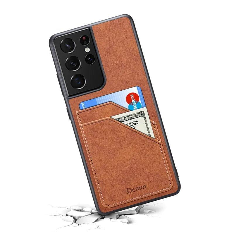 Casebuddy Galaxy S24 Ultra Luxury Vegan Leather Card Slot Case