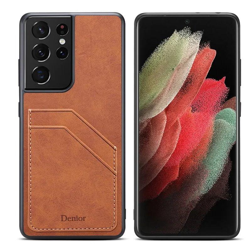 Casebuddy Galaxy S24 Ultra Luxury Vegan Leather Card Slot Case