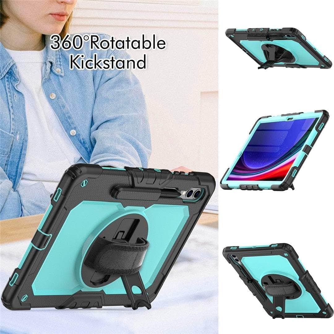 Casebuddy Galaxy Tab S9 Heavy Duty Kickstand Strap Case