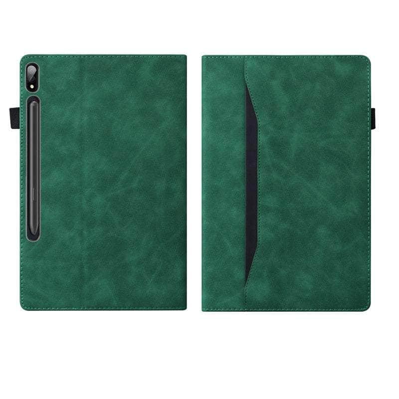 Casebuddy Galaxy Tab S9 Luxury Vegan Leather Wallet Stand