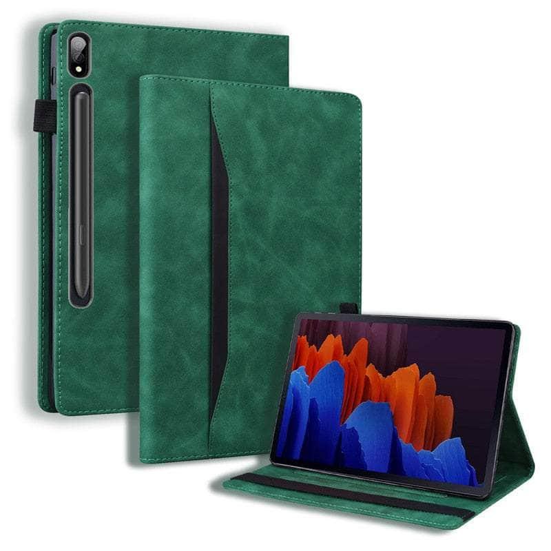 Casebuddy Galaxy Tab S9 Luxury Vegan Leather Wallet Stand