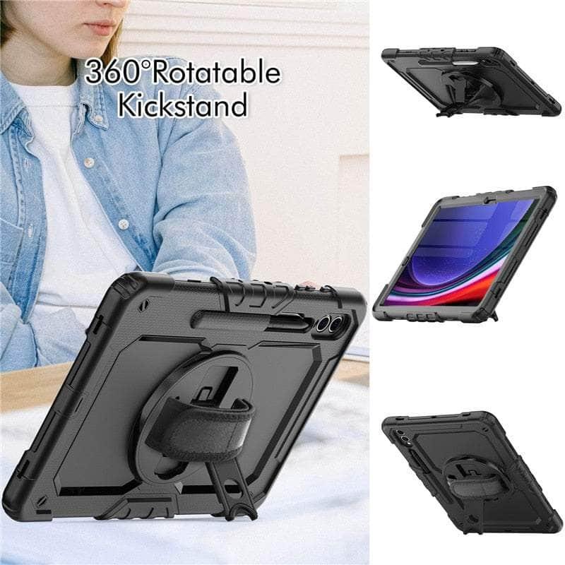 Casebuddy Galaxy Tab S9 Plus Shockproof Shoulder Strap Case