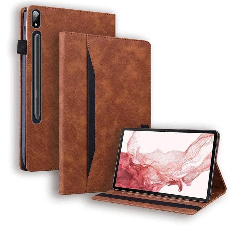 Casebuddy Galaxy Tab S9 Ultra Luxury Vegan Leather Wallet