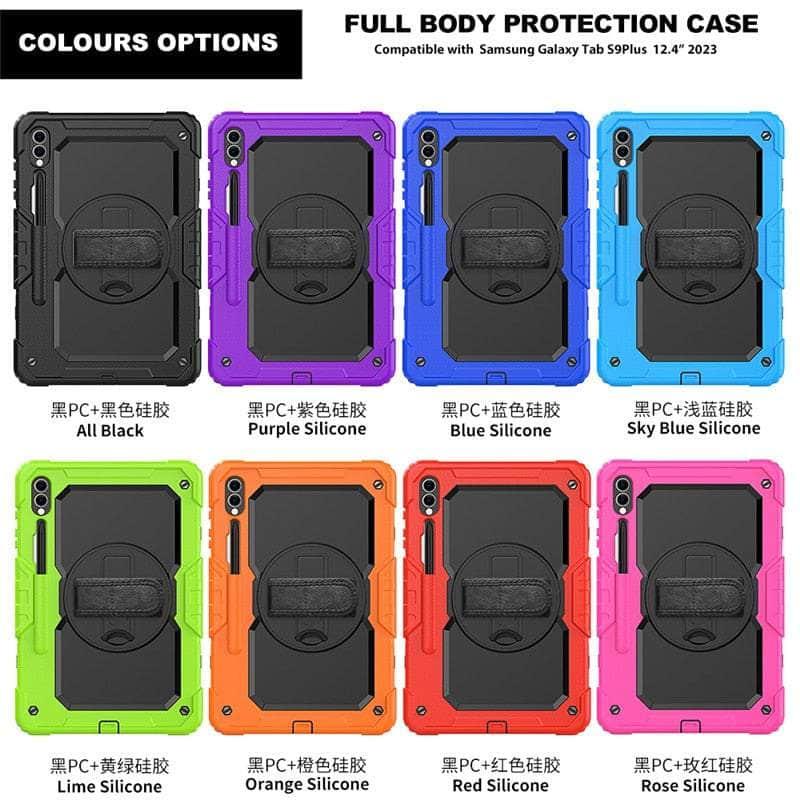 Casebuddy Galaxy Tab S9 Ultra Shockproof Shoulder Strap Case