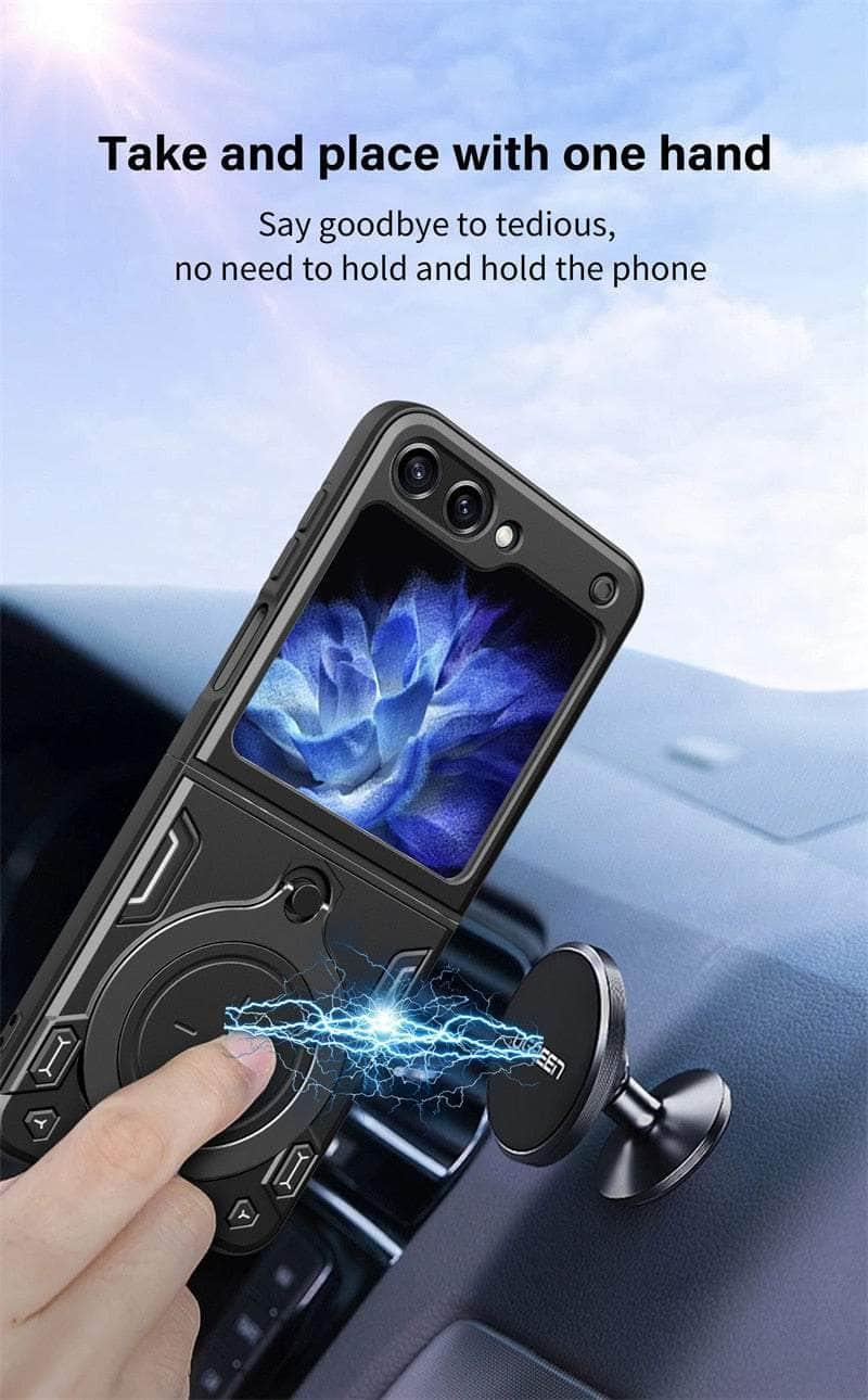 Casebuddy Galaxy Z Flip5 Magnetic Car Holder Armor Case