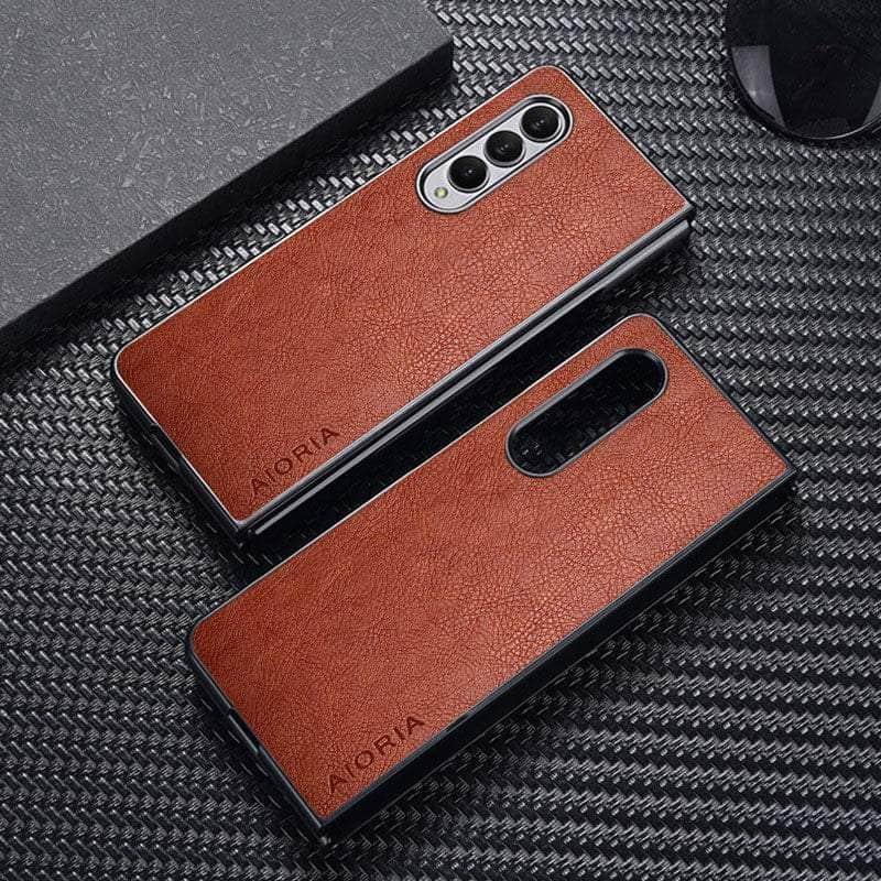 Casebuddy Galaxy Z Fold 3 Vintage Vegan Leather Case