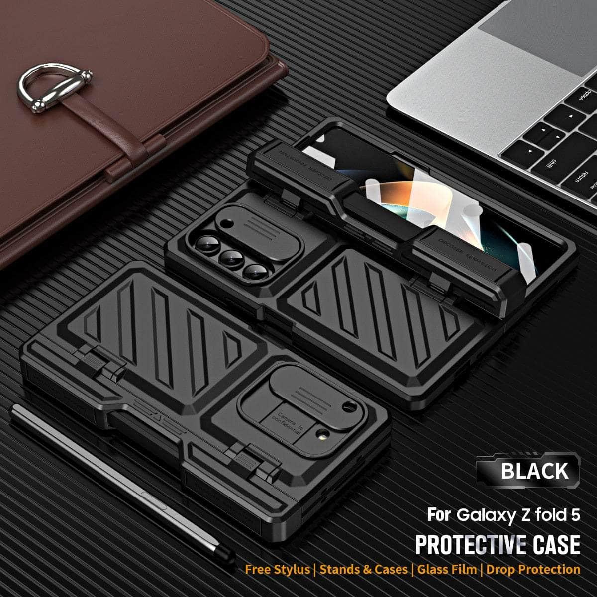 Casebuddy Galaxy Z Fold 5 Rugged Armor Pen Slot Case