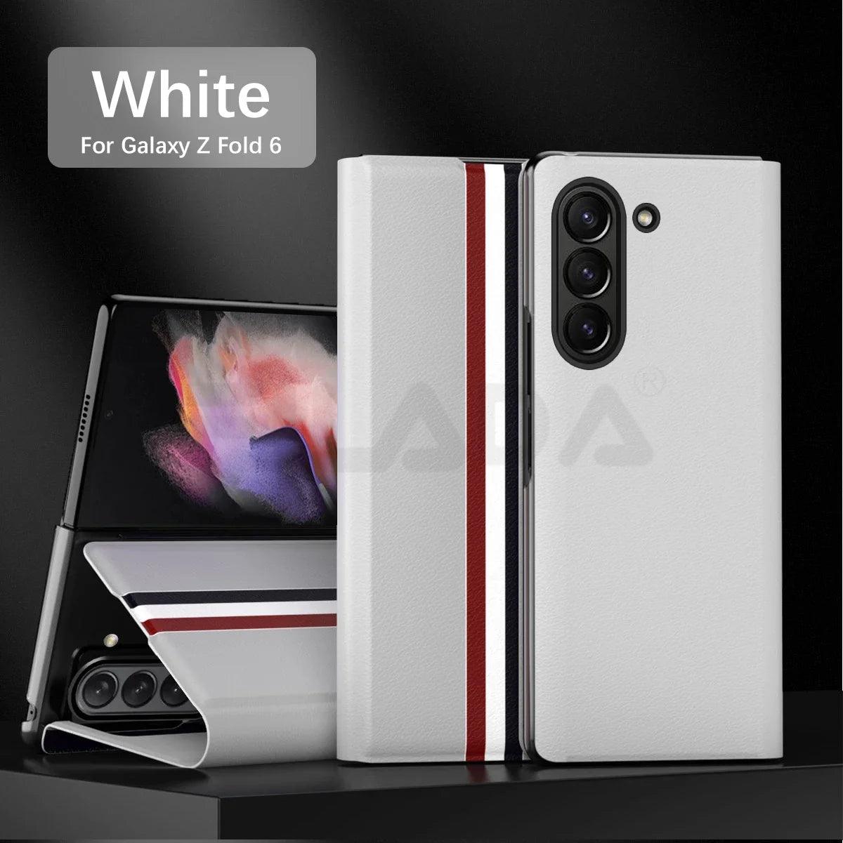 Galaxy Z Fold 6 Luxury Skin-Friendly Card Holder Case - CaseBuddy Australia