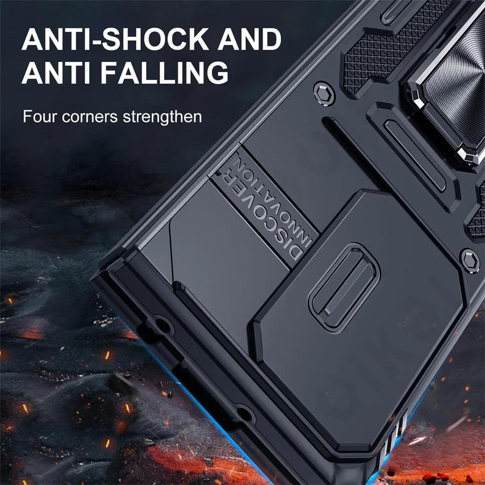 Galaxy Z Fold 6 Stand Rugged Armor Ring Cover - CaseBuddy Australia