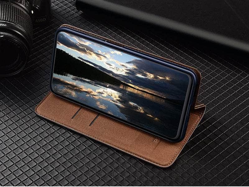 Casebuddy Genuine Galaxy A54 Leather Flip Wallet Case