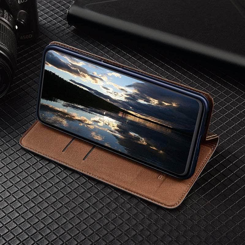 Casebuddy Genuine Galaxy A54 Leather Flip Wallet Case