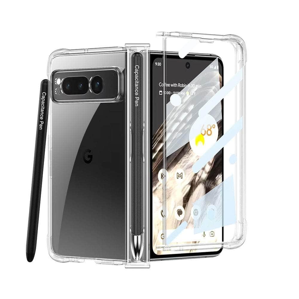 Casebuddy Clear / For Pixel Fold Google Pixel Fold Pen Holder Shockproof Case