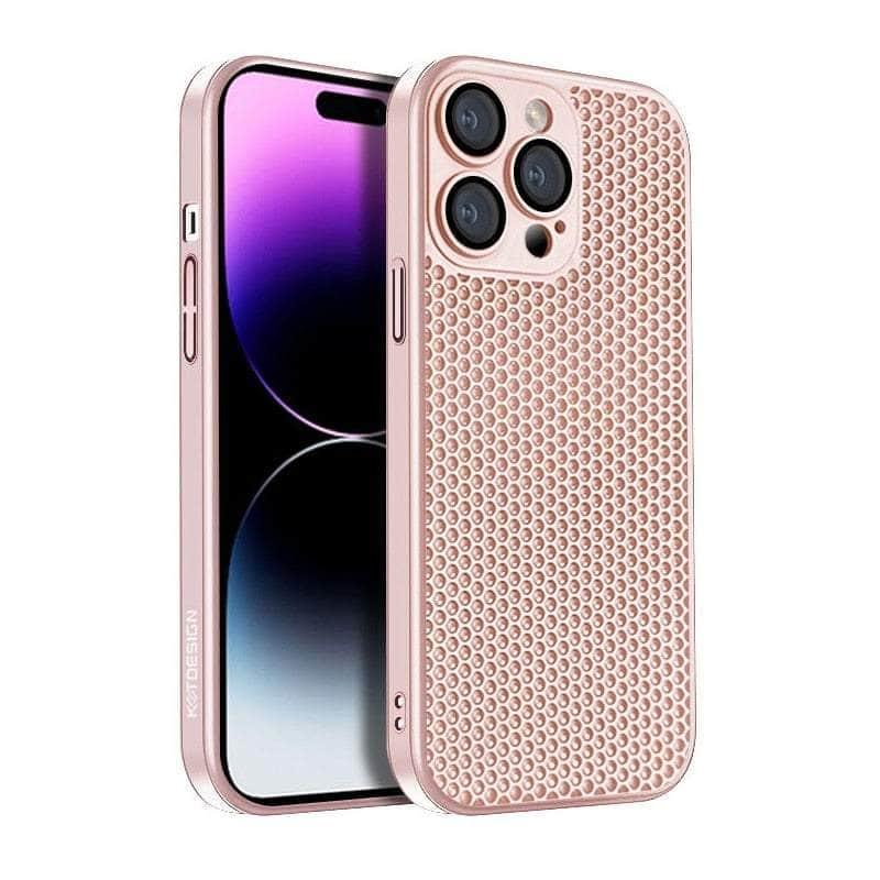 Casebuddy Pink / For iPhone 15 Heat Dissipation Cooling iPhone 15 Case