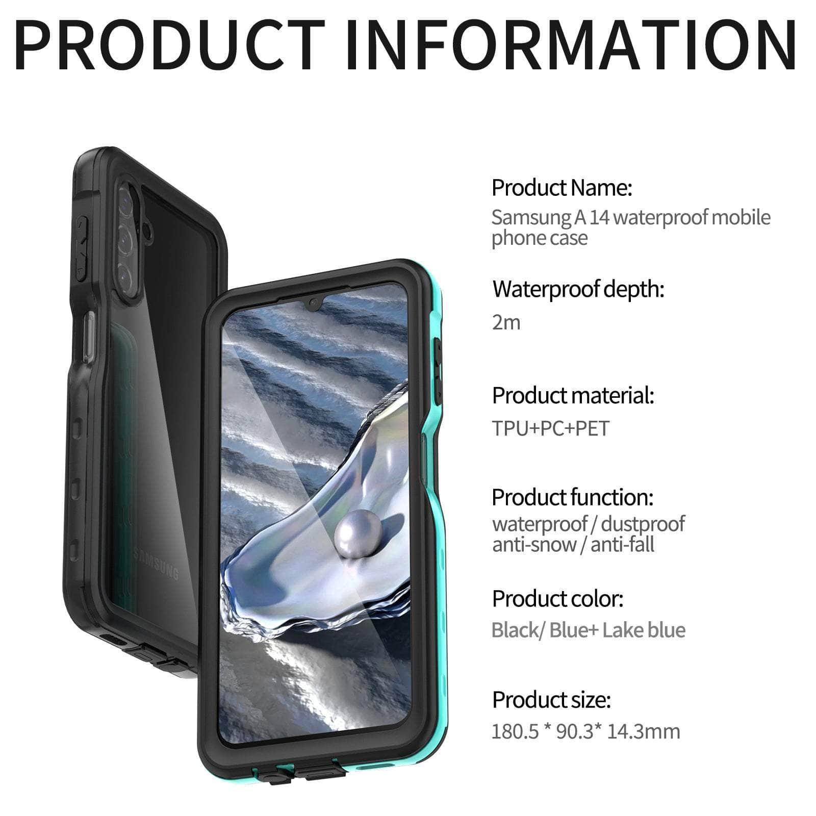 Casebuddy IP68 Waterproof Galaxy A54 Crystal Case