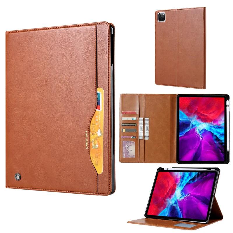 iPad Air 13 2024 Business Flip Leather Card Slot Book Stand - CaseBuddy Australia