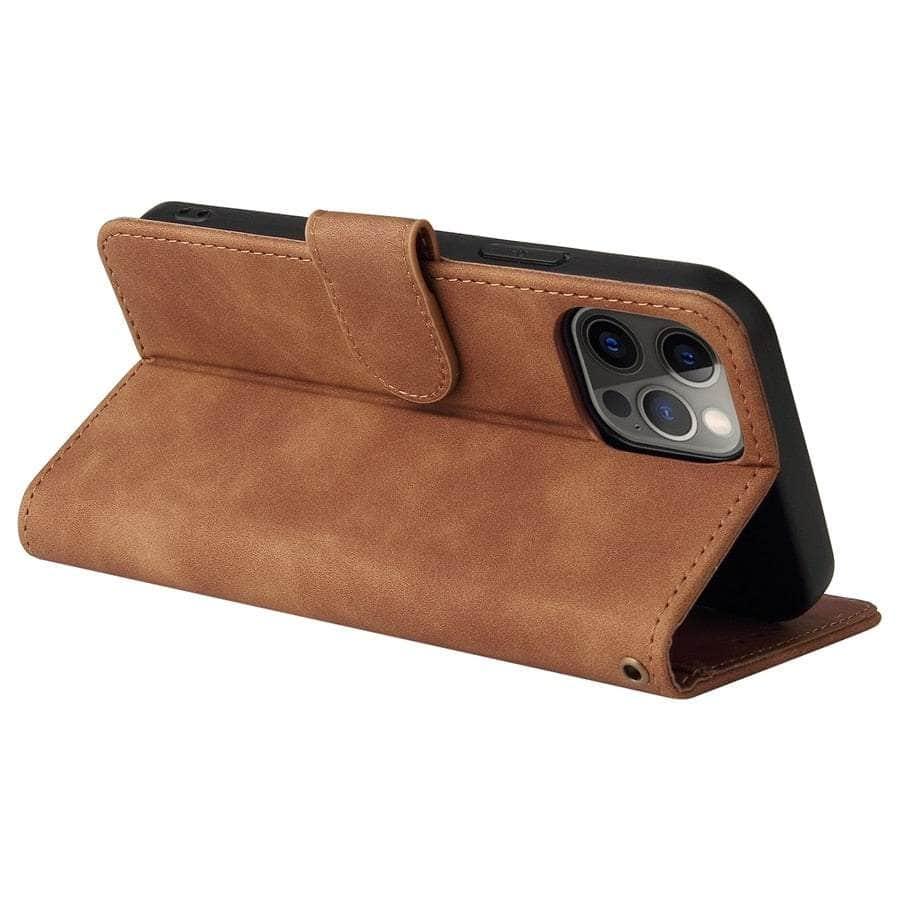 Casebuddy iPhone 15 Leather Wallet Case