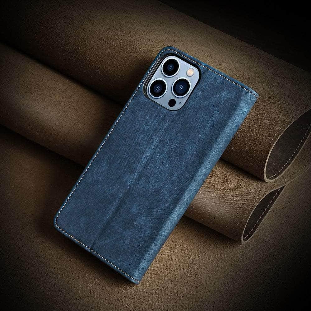 Casebuddy iPhone 15 Luxury Business Vegan Leather Case