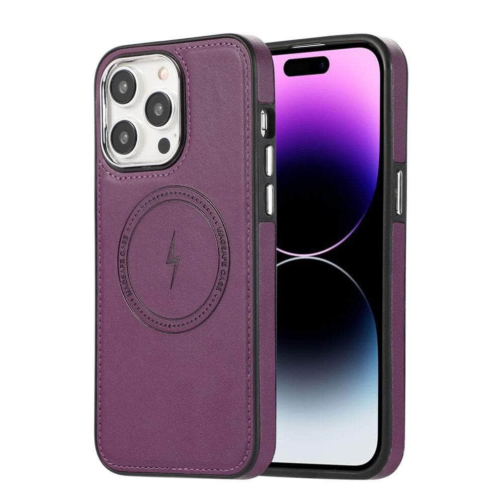 Casebuddy Dark Purple / For iPhone 15 iPhone 15 Magsafe Wireless Charge Cover