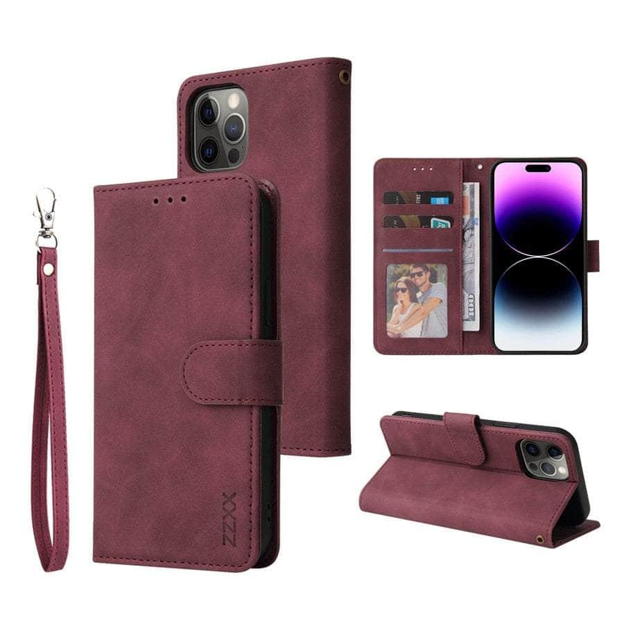 Casebuddy iPhone 15 Plus Leather Wallet Case