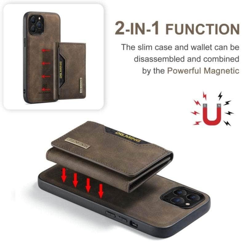 Casebuddy iPhone 15 Plus Magnetic Split Body Wallet Case