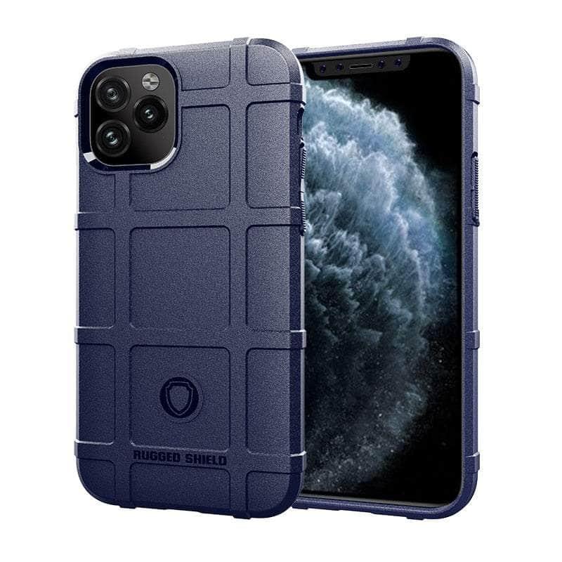 Casebuddy Blue / For iPhone 15Plus iPhone 15 Plus Rugged Fiber Shield Matte Rubber Case