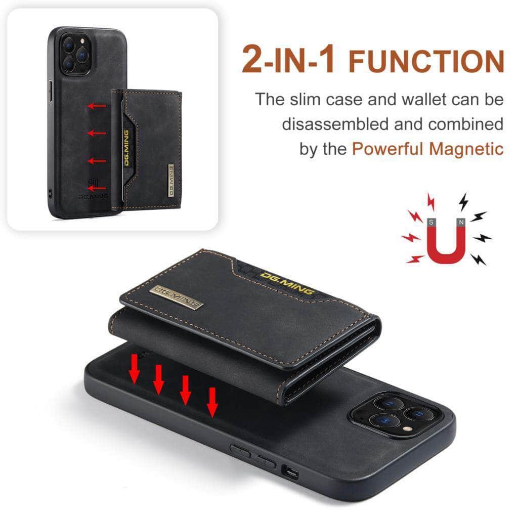 Casebuddy iPhone 15 Pro Max Magnetic Split Body Wallet Case