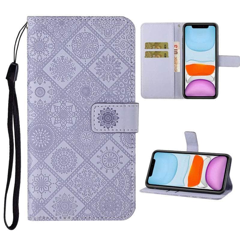 Casebuddy Leather Flip Wallet Galaxy A14 Floral Case