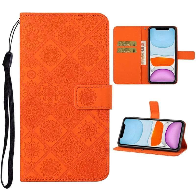 Casebuddy Leather Flip Wallet Galaxy A24 Floral Case