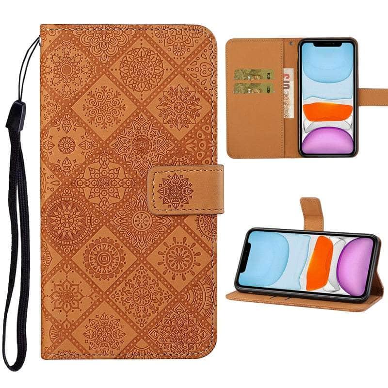 Casebuddy Leather Flip Wallet Galaxy A34 Floral Case